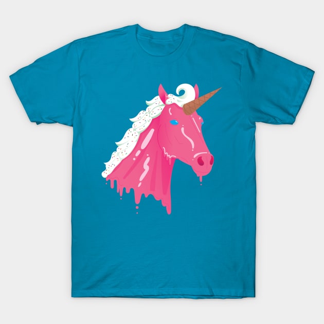 Ice Cream Unicorn T-Shirt by Caden Davis Designs